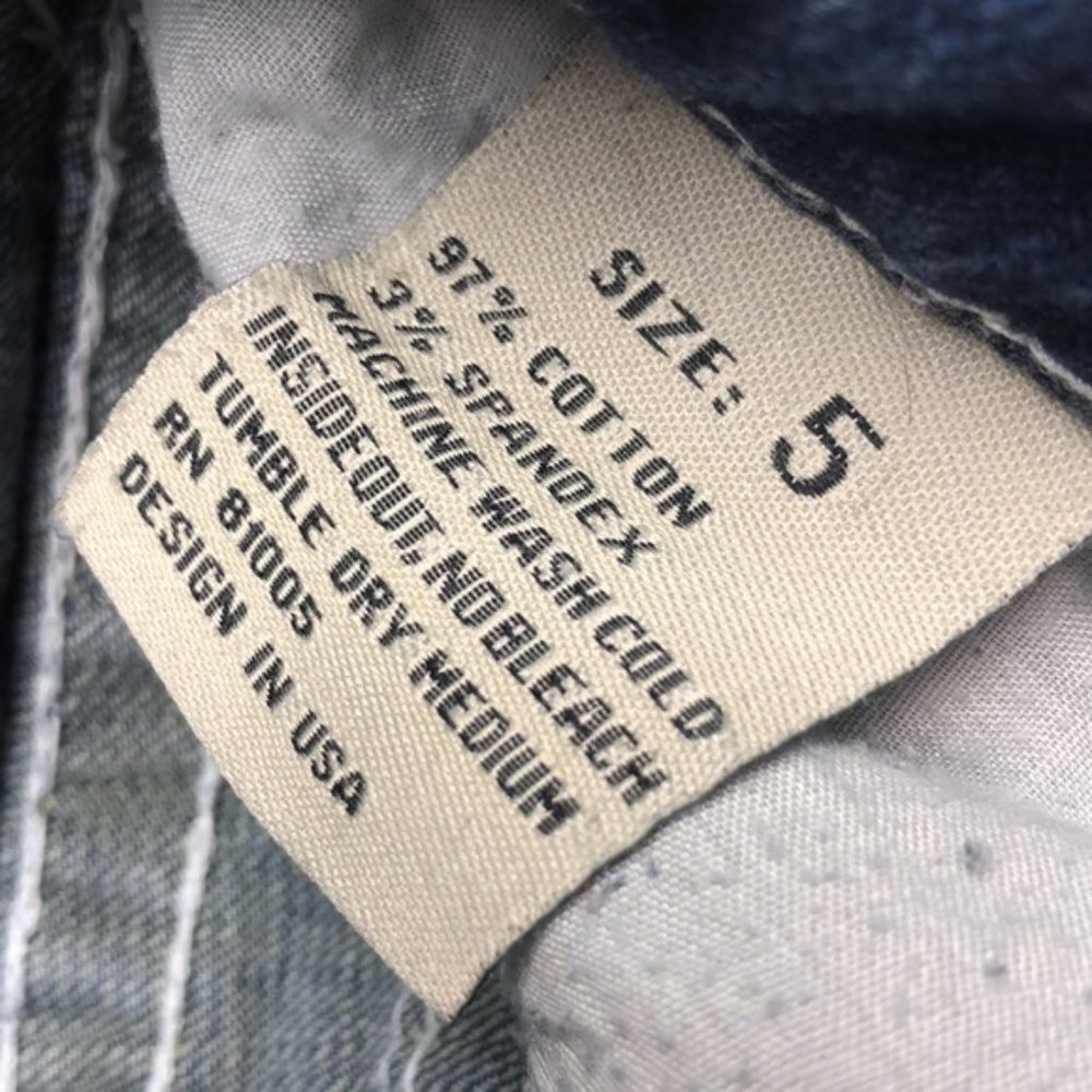 VINTAGE L.A. IDOL DENIM CAPRIS 29x21 CRYSTALS ๐ - Picture 7 of 11